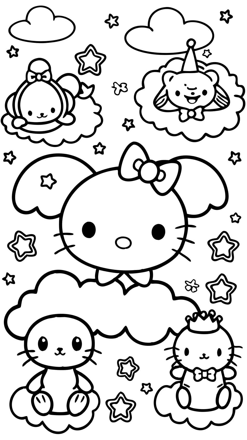 cinnamoroll sanrio characters coloring pages